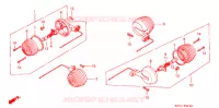 CLIGNOTANT (1) pour Honda BENLY CD 50 de 1984