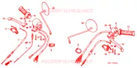 LEVIER DE GUIDON   CABLE   COMMODO (1) pour Honda BENLY CD 50 de 1984