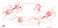 CLIGNOTANT (1) pour Honda BENLY CD 50 de 1986