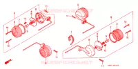 CLIGNOTANT (2) pour Honda BENLY CD 50 de 1987