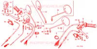 LEVIER DE GUIDON   CABLE   COMMODO (2) pour Honda BENLY CD 50 de 1987