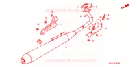 SILENCIEUX D'ECHAPPEMENT pour Honda BENLY CD 50 de 1987