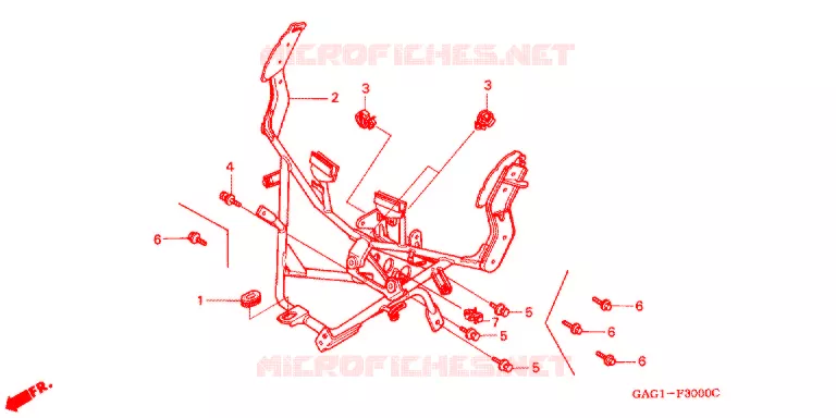 ARAIGNEE Honda SCOOTER 50 GYRO 1994  TC50P_W