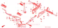 PEDALE   KICK pour Honda SUPER CUB 100 de 1994
