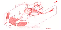 FEUX ARRIERE (C100CMP/CMS) pour Honda SUPER CUB 100 de 1995