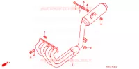 SILENCIEUX D'ECHAPPEMENT pour Honda CB 250 JADE With speed warning light de 1994