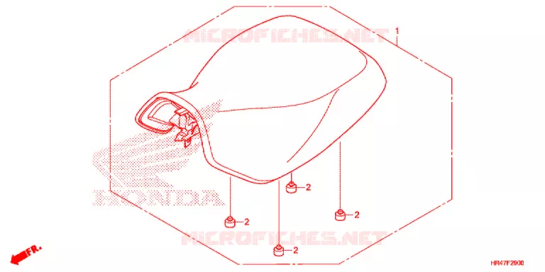SELLE Honda ATV 500 FOURTRAX 2019  TRX500FM2K
