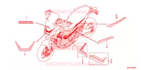 AUTOCOLLANTS pour Honda X ADV 750 L de 2019
