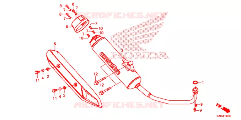 SILENCIEUX D'ECHAPPEMENT Honda SCOOTER 125 FORZA 2018  NSS125ADK
