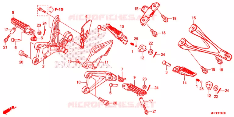 REPOSE PIED Honda MOTO 1000 CBR 2019  CBR1000RAK