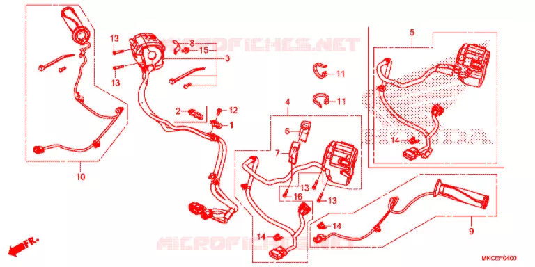 COMMODOS - POIGNEES Honda MOTO 1800 GOLD-WING 2020  GL1800DAK