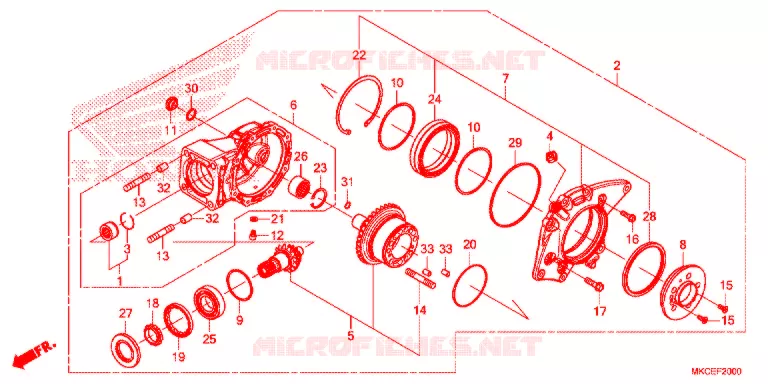 COUPLE CONIQUE Honda MOTO 1800 GOLD-WING 2021  GL1800DAK