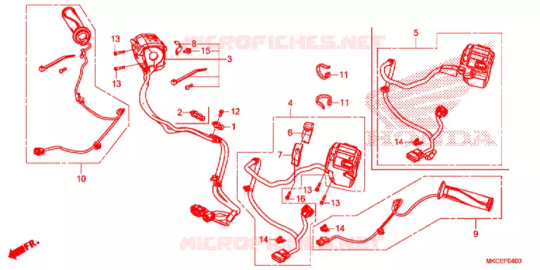 COMMODOS - POIGNEES Honda MOTO 1800 GOLD-WING 2019  GL1800DAK
