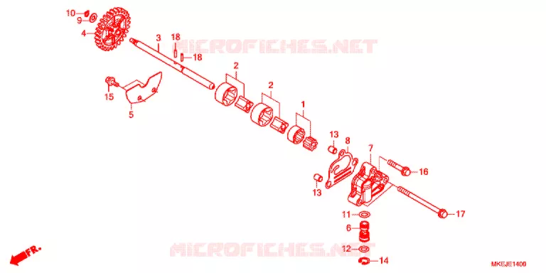 POMPE A HUILE Honda MOTO 450 CRF 2020  CRF450RL