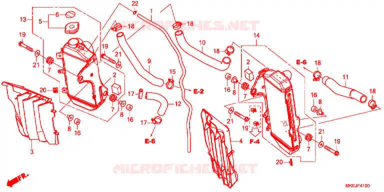 RADIATEUR Honda MOTO 450 CRF 2020  CRF450RL