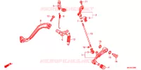 PEDALE pour Honda AFRICA TWIN CRF 1000 DCT SILVER de 2019