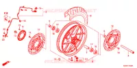 ROUE AVANT pour Honda VFR 800 de 2019