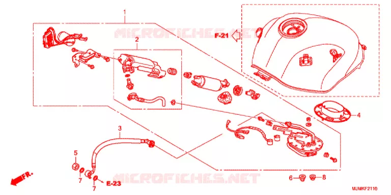 POMPE A ESSENCE Honda MOTO 800 CROSSRUNNER 2021  VFR800XK