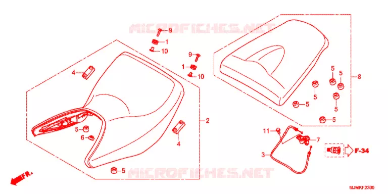 SELLE Honda MOTO 800 CROSSRUNNER 2019  VFR800XK