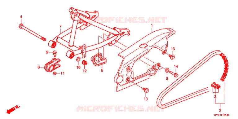 BRAS OSCILLANT Honda MOTO 110 CRF 2021  CRF110FK