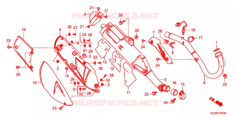 SILENCIEUX D'ECHAPPEMENT Honda MOTO 250 CRF 2019  CRF250LDK