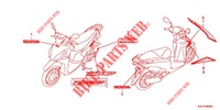 AUTOCOLLANTS pour Honda DIO 110 de 2020