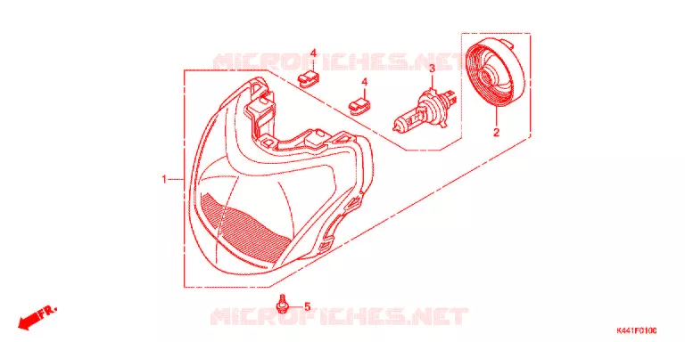 PHARE Honda SCOOTER 110 DIO 2020  NSC110CBFK