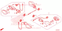 CLIGNOTANT pour Honda CB 250 TWISTER ABS de 2016