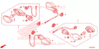 CLIGNOTANT pour Honda CB 250 TWISTER ABS de 2017