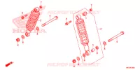 AMORTISSEUR ARRIERE pour Honda FOURTRAX 420 RANCHER 4X4 AT IRS EPS ESP de 2020