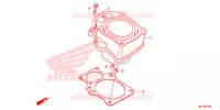 CYLINDRE pour Honda FOURTRAX 420 RANCHER 4X4 AT IRS EPS ESP de 2020