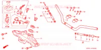 GUIDON   TE DE FOURCHE pour Honda CBX 250 TWISTER de 2005