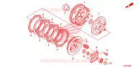 EMBRAYAGE pour Honda CB1 125 RUEDA CON RAIOS de 2015