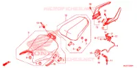 SELLE   POIGNEE ARRIERE pour Honda CB 500 F ABS de 2015