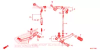 PEDALE pour Honda CB 500 F ABS de 2016