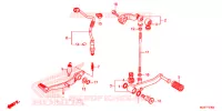PEDALE pour Honda CB 500 F ABS de 2018