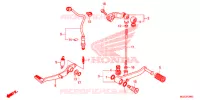 PEDALE pour Honda CB 500 X ABS de 2015