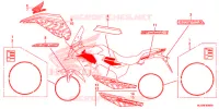 AUTOCOLLANTS pour Honda CB 500 X ABS de 2017