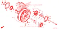 ROUE ARRIERE pour Honda CB 500 X ABS de 2017