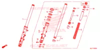 FOURCHE pour Honda CB 650 F ABS de 2015