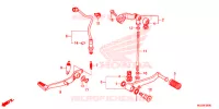 PEDALE pour Honda CBR 500 R ABS de 2015