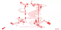 PEDALE pour Honda CBR 500 R de 2017
