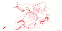 SELLE pour Honda CBR 500 R de 2017