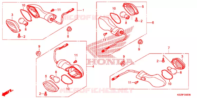 CLIGNOTANT Honda MOTO 250 CRF 2017  CRF250LF_TH