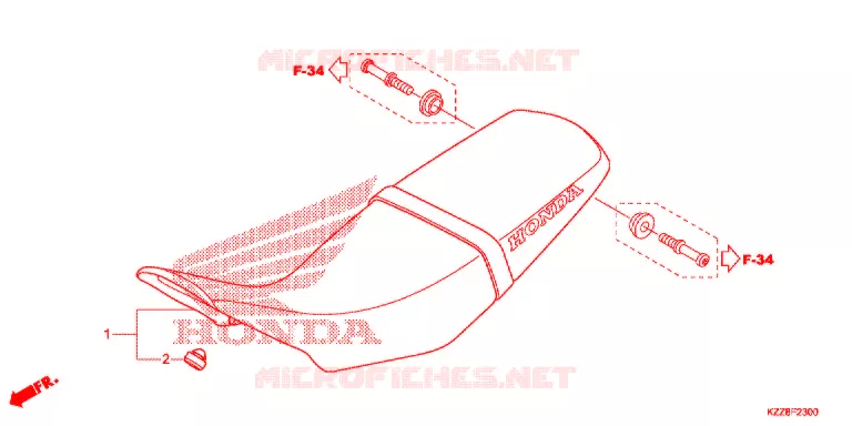 SELLE Honda MOTO 250 CRF 2016  CRF250LF_TH
