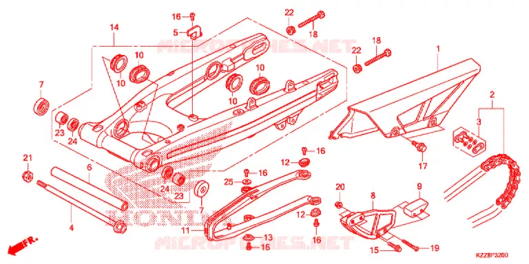 BRAS OSCILLANT Honda MOTO 250 CRF 2014  CRF250ME