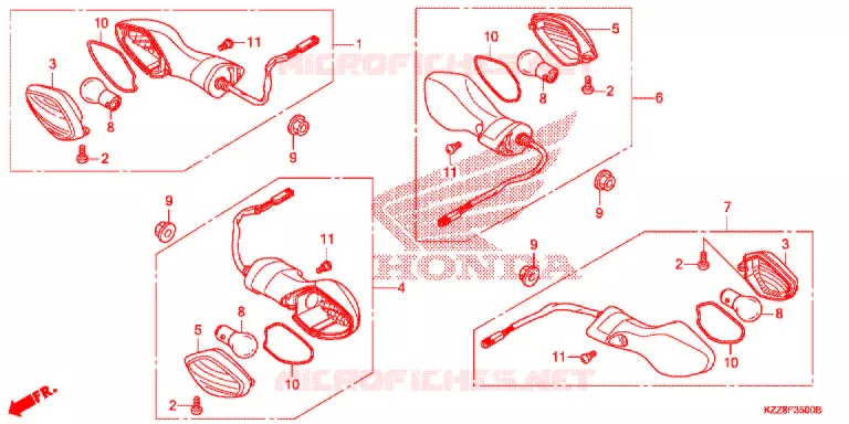 CLIGNOTANT Honda MOTO 250 CRF 2014  CRF250ME