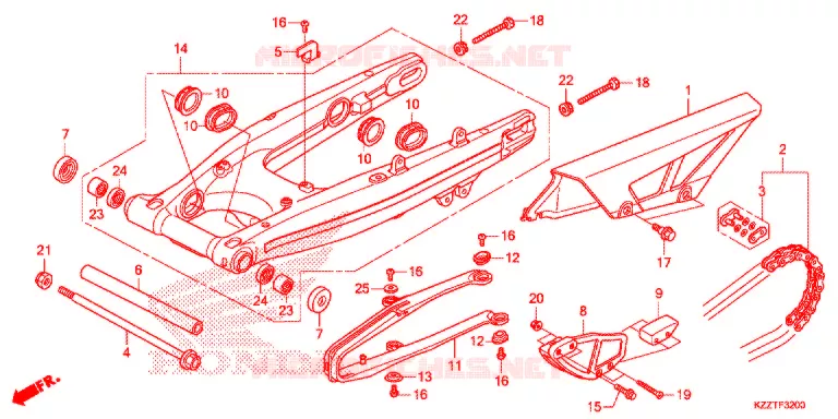BRAS OSCILLANT Honda MOTO 250 CRF 2017  CRF250RLH