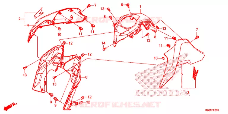 OUIES DE RADIATEUR Honda MOTO 125 MSX 2017  MSX125AH_TH