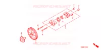 POMPE A HUILE pour Honda CLICK 110 COMBI BRAKE de 2007